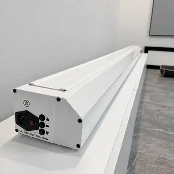 شاشة عرض نانو رمادية كهربائية غائرة للسقف، مزودة بنظام شد آلي، تدعم دقة 4K، متوافقة مع أجهزة العرض الليزرية ثلاثية الألوان 10 best sales شاشة عرض آلية - №7