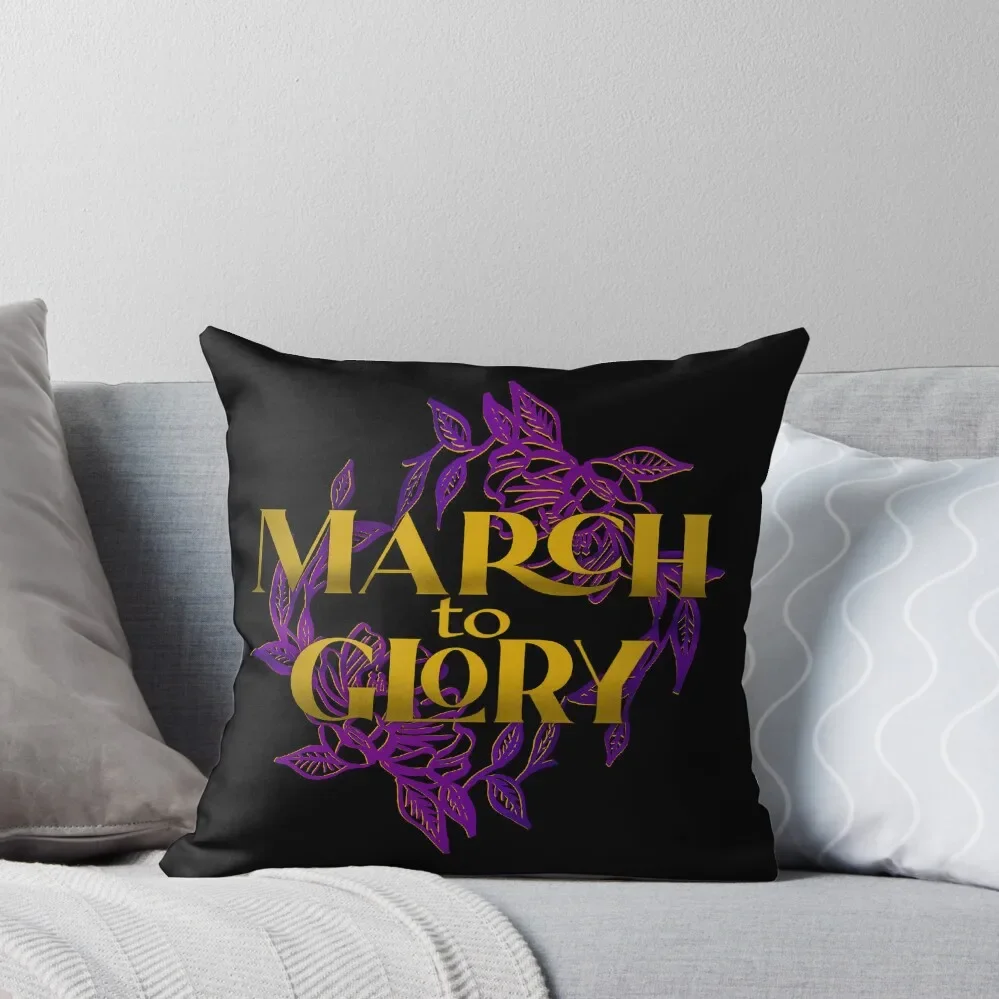 

March to Glory with Lotus Throw Pillow Sofa Covers Cushions Cover pillow