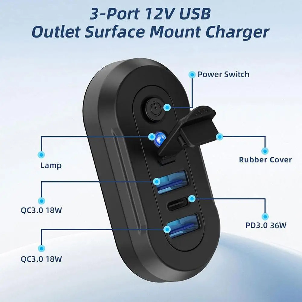 3-Ports Usb Car Cha…