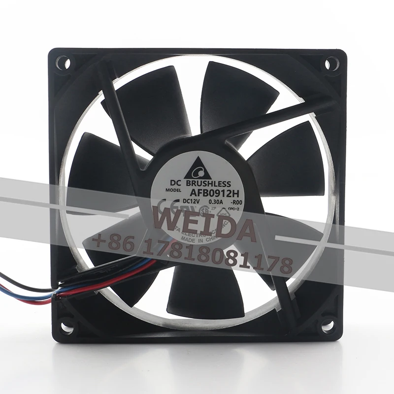 

Delta 12V 0.30A 92X92X25MM 9025 9CM Double Ball Quiet Axial Flow Inverter Power Supply AFB0912H-R00 Cooling Fan