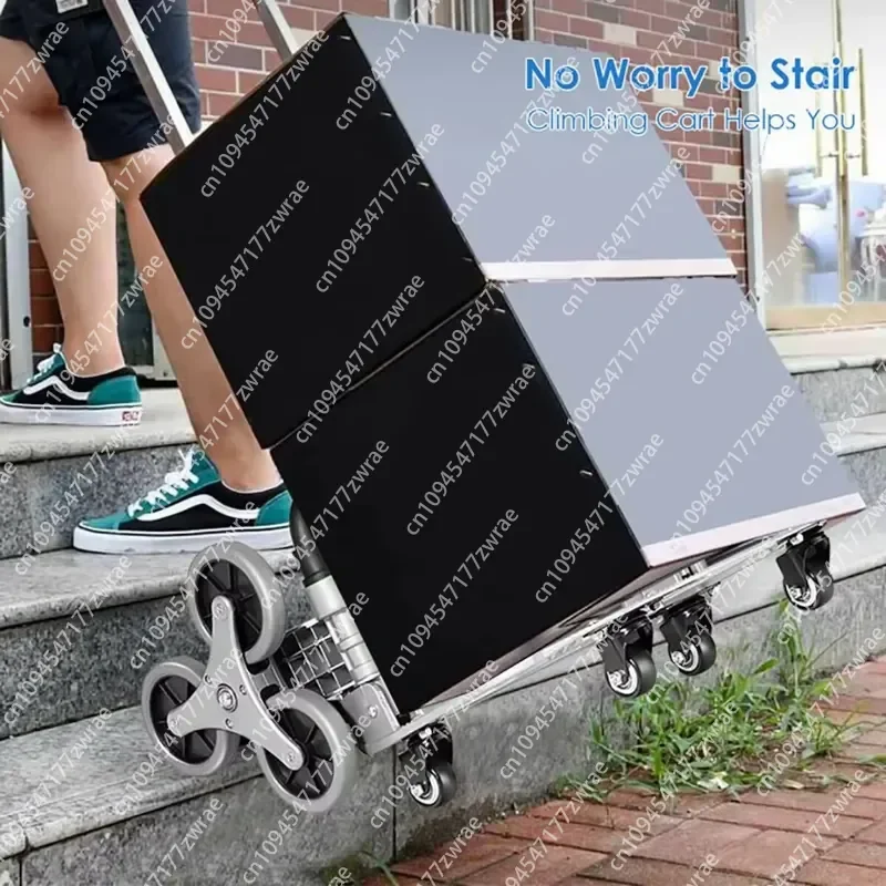 Portable Folding Hand Truck 1PC Stair Climbing Cart Easy-to-Carry Trolley