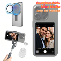 4.02 inchesSmartphone Selfie Mirror Monitor Support Using Rear Camera for iPhone and adroid mobile Selfie Vlog Live StreamTikTok