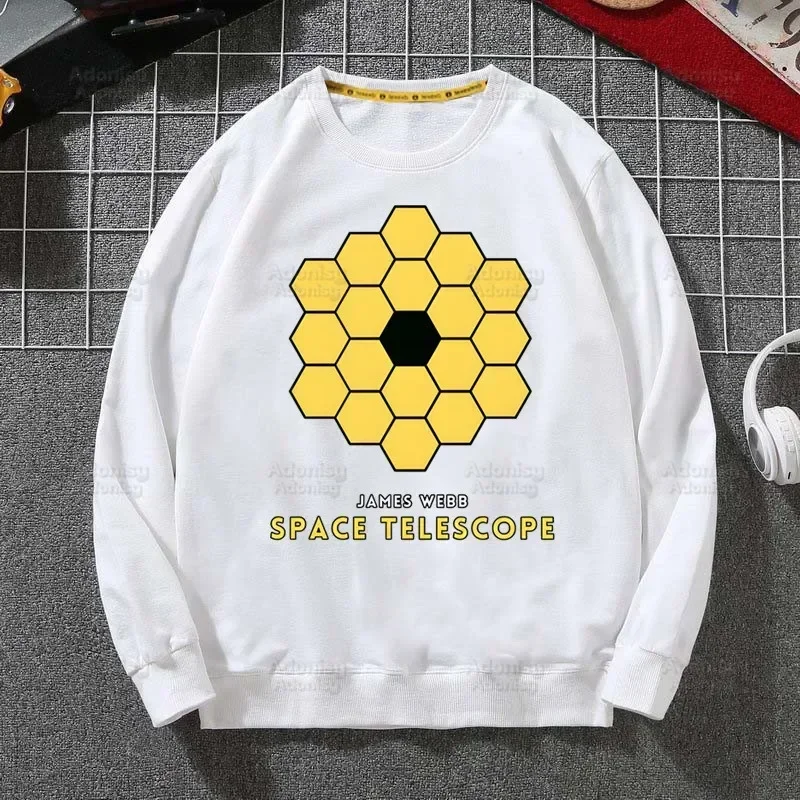 

JWST Sweatshirts Harajuku Top Autumn Spring O Neck James Webb Space Telescope Pullover Exploration Astronomy Science Hoody Mens