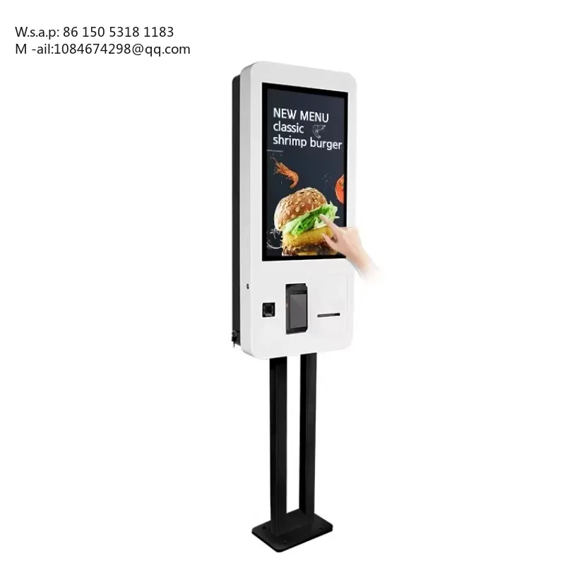 Restaurant Self Service Order Kiosk 21.5 27 32 Inch Smart