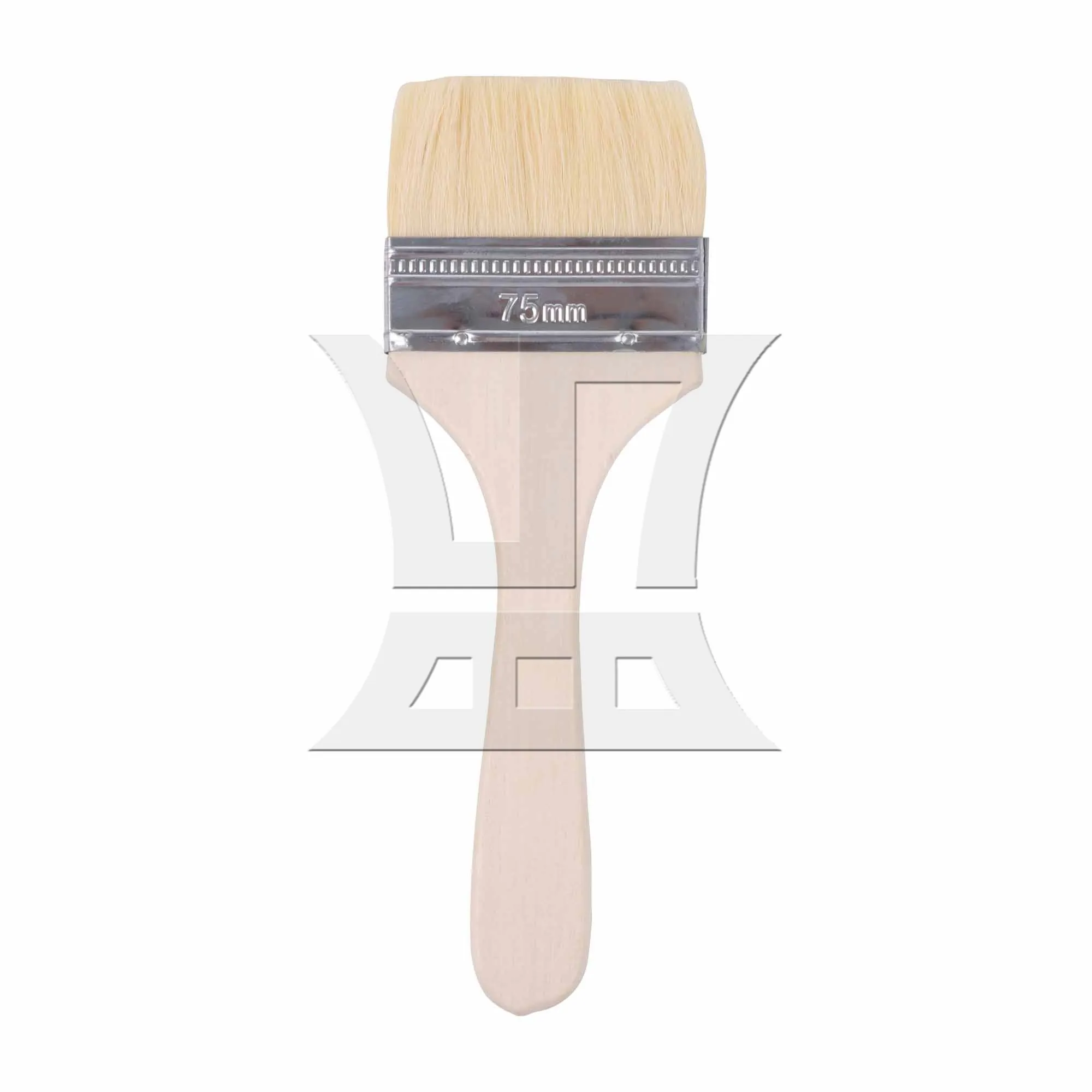 

BQLZR Flat Paint Brush w/ Lengthen Wood Handle 3" for Professional Painters