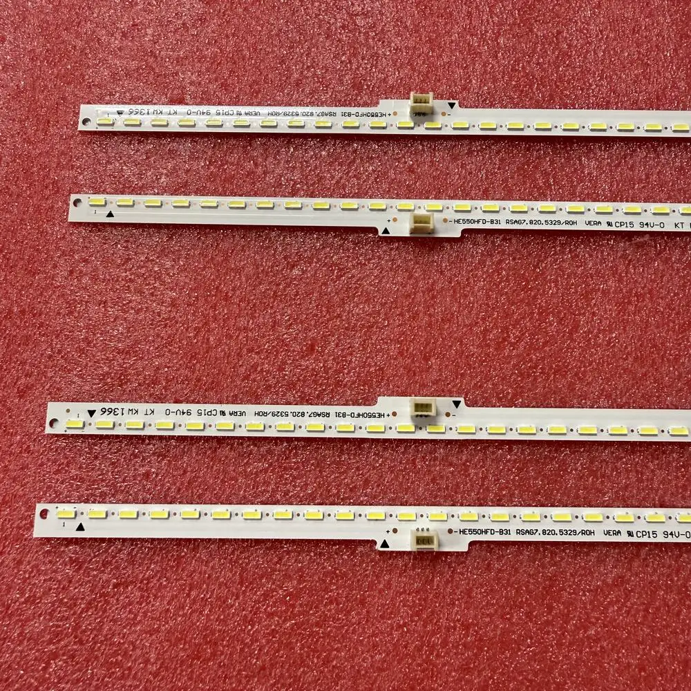 

4pcs/set LED Backlight Strip 54LED for TV Hisense LTDN55K600XWSEU3D RSAG7.820.5328 RSAG7.820.5329 LTDN55K600XW