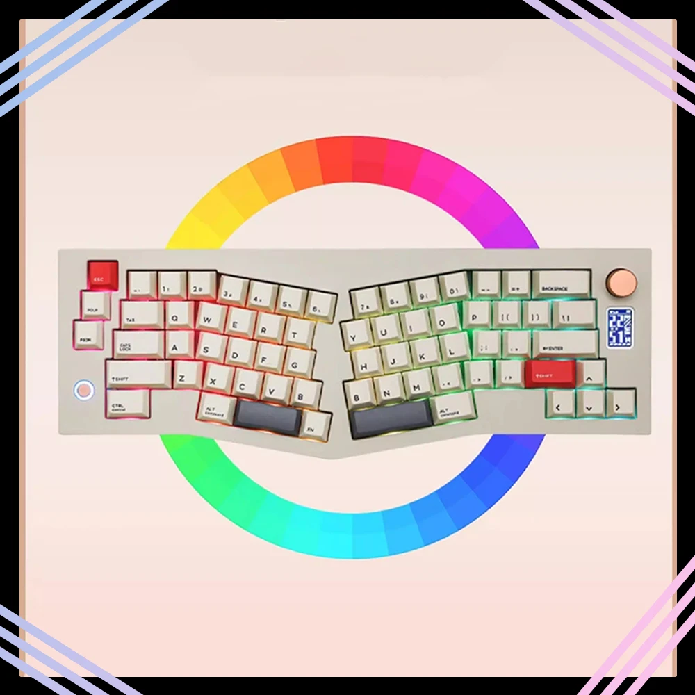 CIDOO V68 Mechanical Keyboard Kit Small Color Screen Three Mod Low Delay Mechanical Keyboard Gasket Hot Swap Pc Accessories Gift
