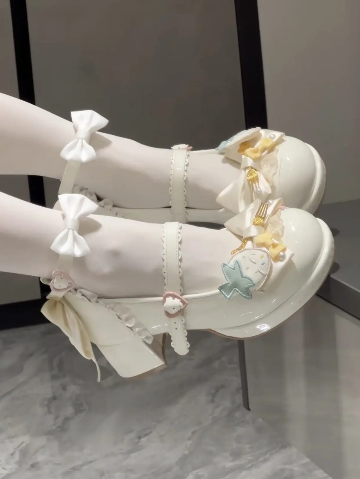 

Kawaii Lolita Shoes Perfect For Jk Girls' Tea Party Shoes Sweet Japanese Loli Student Round Head Small Leather Shoes