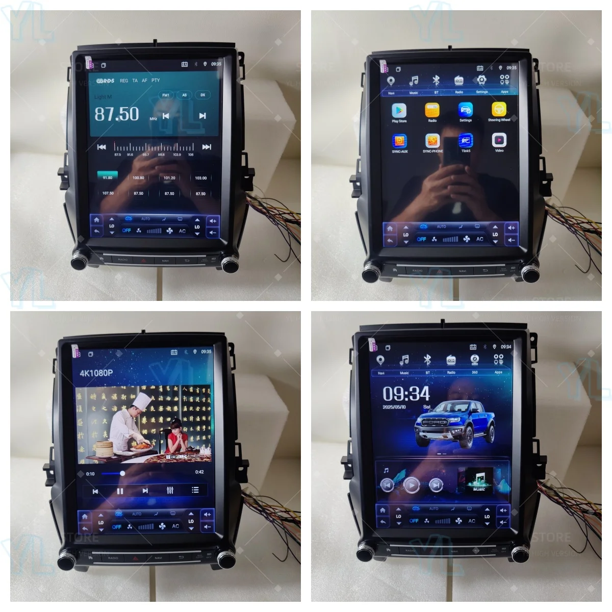 

LLY For Ford Ranger 2015 2016 2017 2018 2019 2020 Android 14 Carplay Radio Car GPS Navigation Head Unit Car Stereo Bluetooth 4G