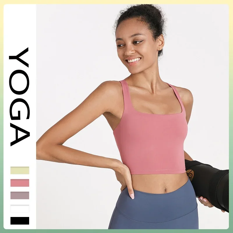 

al yoga New round neck yoga short sleeve women tight back sports T-shirt with chest pad fitness jacket