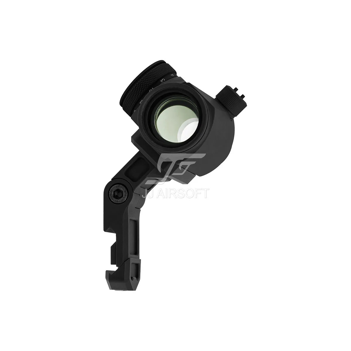 JJ Airsoft 1x24 Red Dot with Adjustable Angle Offset Mount (Black/Tan)