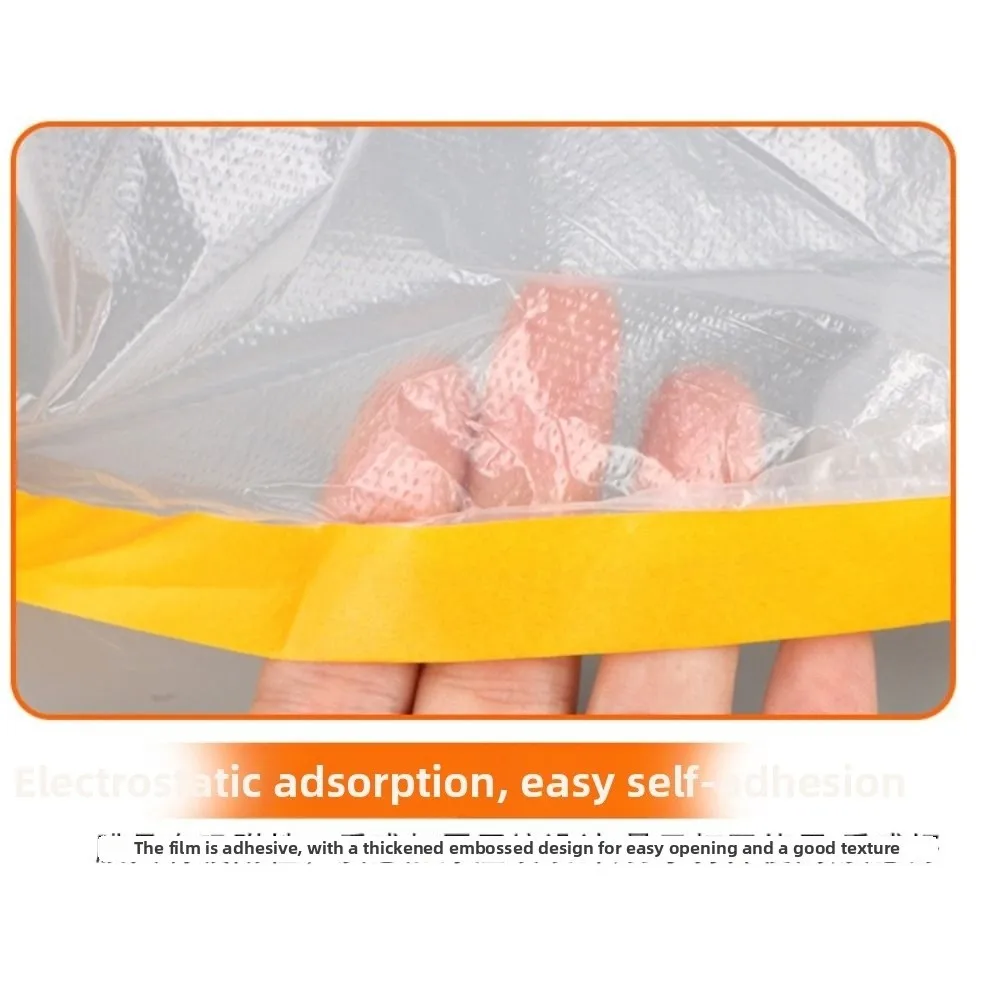 Transparent Self-adhesive Dustproof Film Disposable Waterproof Furniture Protection Film Thickened Plastic