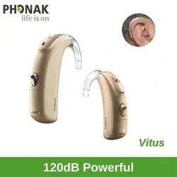 Phonak Hearing Aid 120dB Original High Power Imported 6 channels Programmable Vitus BTE Hearing Aids for Deafness