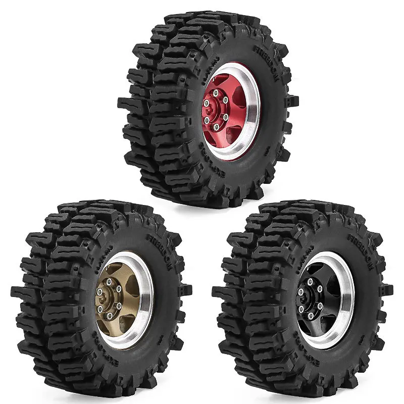 

1/18TRX4M SCX24 FMS Ascent-18 1.3inch wheel tires Climbing vehicle tire treadD338