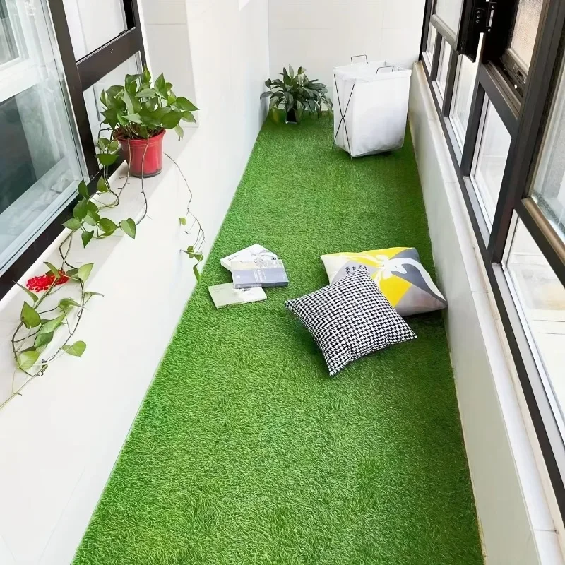 Césped Artificial, Alfombra de Pasto Sintético, Tapete para Piso, Simulación de Césped, Decoración de Jardín y Paisajismo