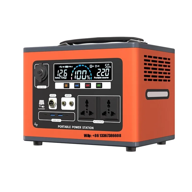 AC70P 1000 Watt Solar Generator Off-Grid Fast Charger  Controller Flashlight Jump Starter with RV Port Power Bank European U