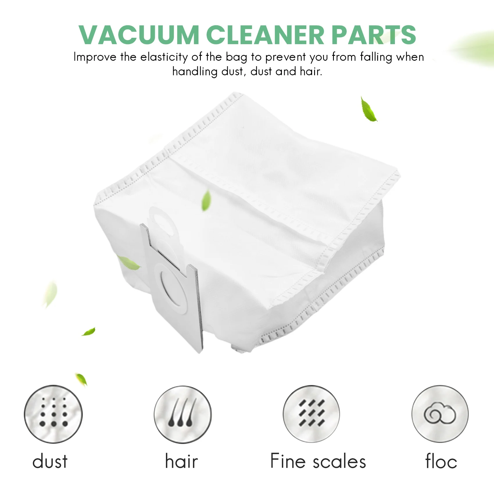10Pcs Dust Bag for Roidmi EVE Plus Vacuum Cleaner Parts Household Cleaning Replace Tools Accessories Dust Bags