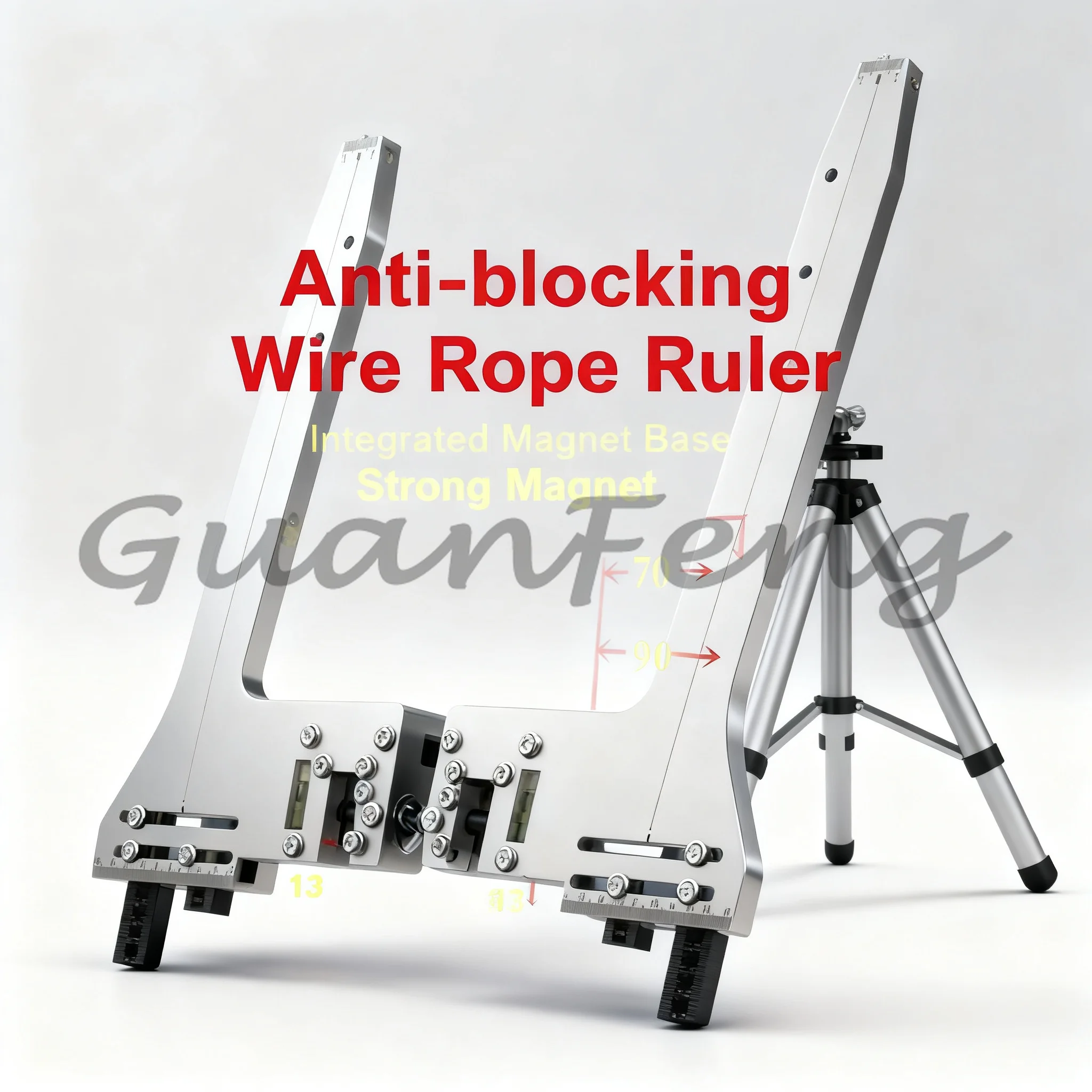 Elevator Guide Rail Calibrator Positioning Ruler, Measuring Tool for Installation Debugging & Calibration