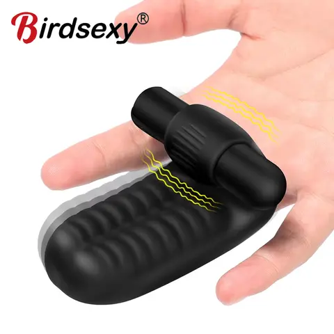 Sex Toys Finger Sleeve Vibrator G Spot Massage Clit Stimulate Female Masturbator For Women Lesbian Orgasm Adult Products