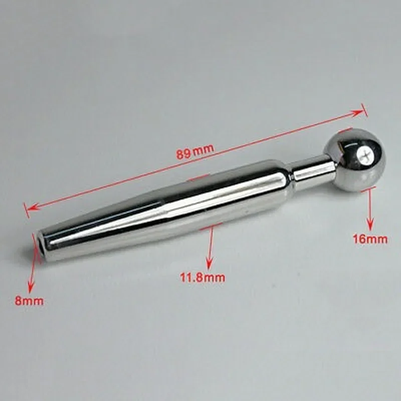 Stainless Steel Urethral Sound Dilator Penis-Plug for Male Masturbator Penis