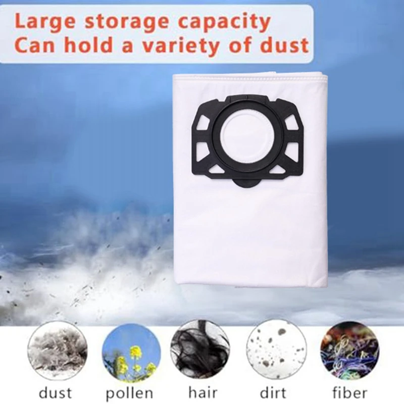 حقيبة استبدال مكنسة كهربائية ، حقيبة غبار لـ Karcher WD4 ، WD5 ، WD6 ، WD5P ، WD6P ، Premium ، MV4 ، MV5 ، MV6 ، 10