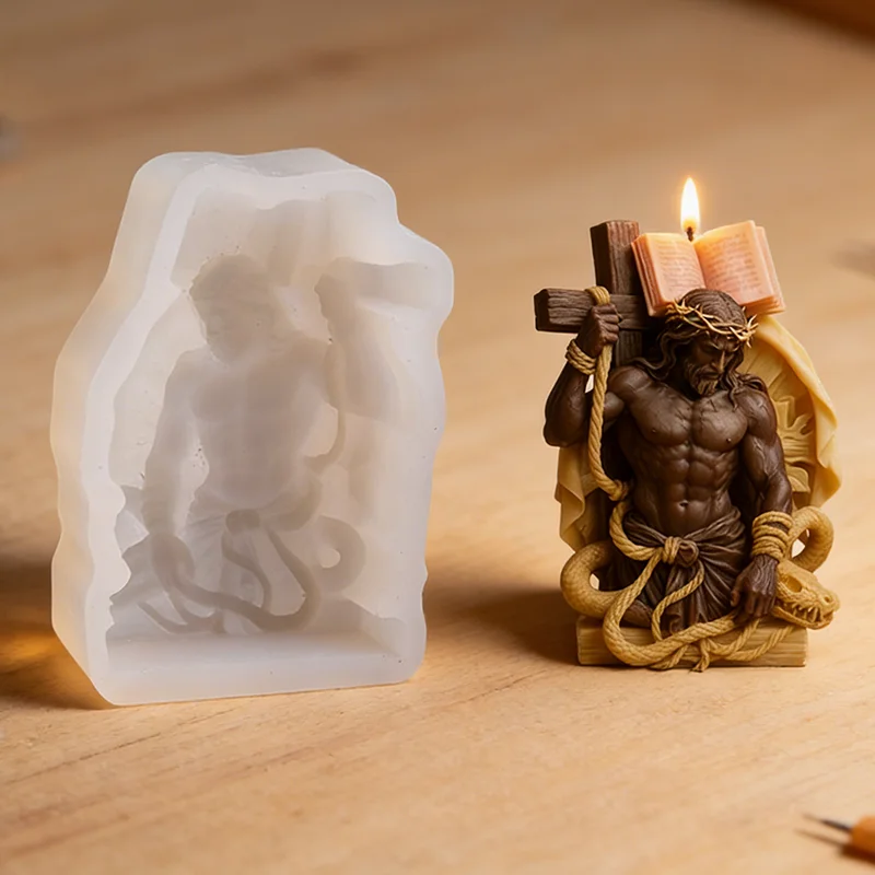 قالب شمعة على شكل صليب يسوع، س - مراجعة Scented Candle Set وسعره