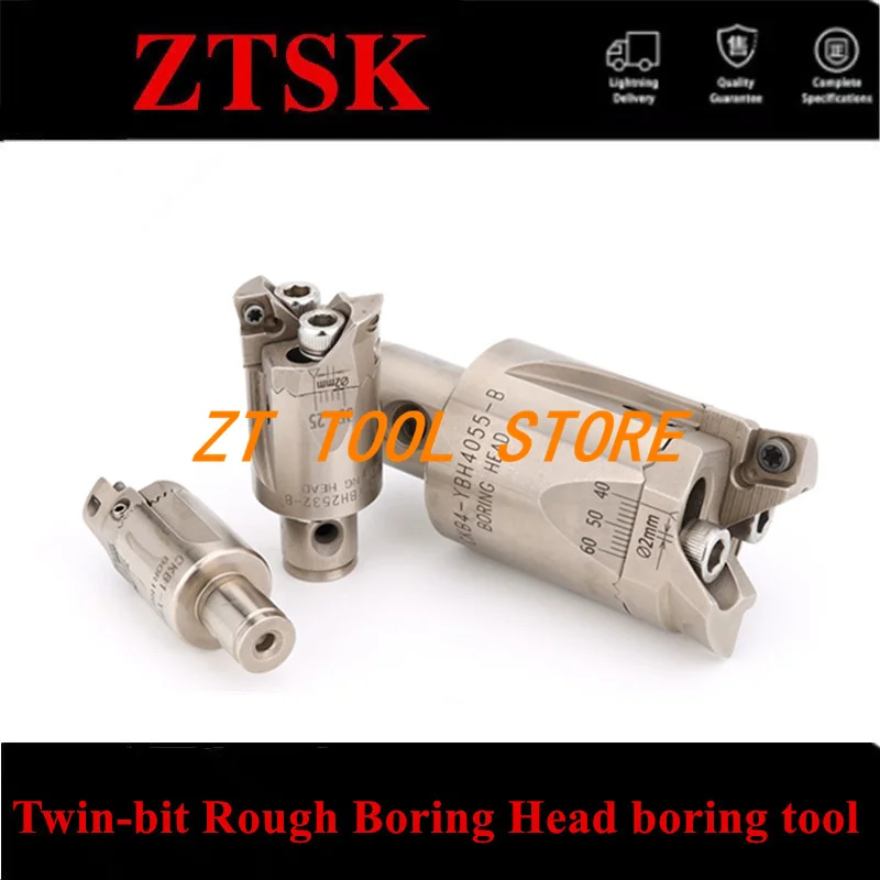 Adjustable double-edged RBH 25-33 32-42 40-55 68-92 BT30 BT40 rbh LBK rough boring head Twin-bit Rough Boring Head boring tool