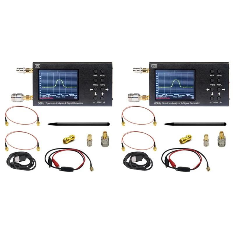 ABRW-2X 新しい SA6 ポータブル 6Ghz スペクトラム アナライザー & 信号発生器 TO、2G、3G、4G、LTE、CDMA、DCS、GSM、GPRS、GLONASS