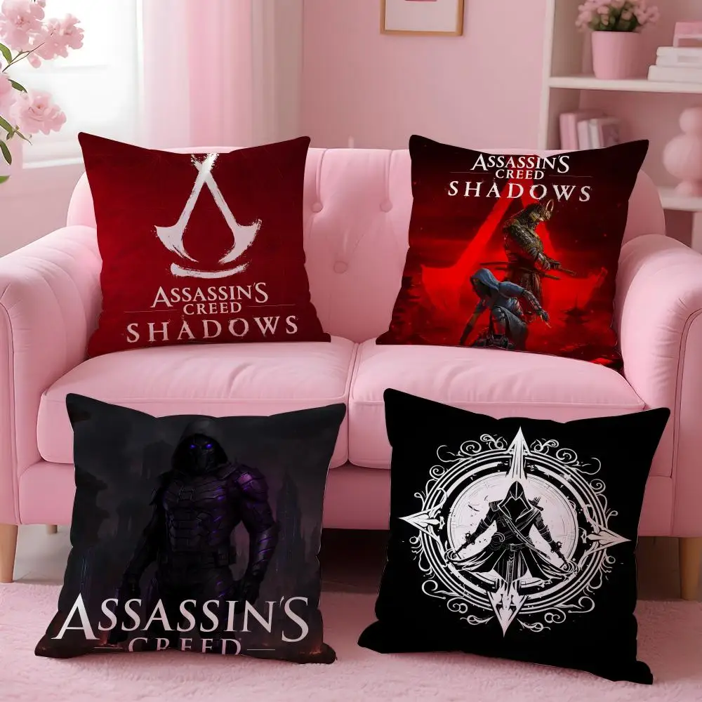 Capa de almofada Assassins Creed SShadowss, capa de almofada confortável e reversível, ideal para carro, sofá, quarto e muito mais