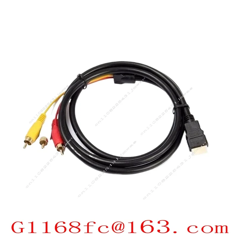 High Quality Professional HDMI To 3RCA HDMI To AV Adapter Cable HDMI To Tri Color Differential Cable HD TV Parts