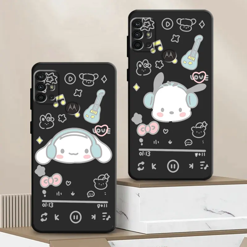 Sanrio Kuromi Case for Motorola Moto G9 Plus Play Power G200 Edge 20 Pro Lite 30 40 Pro 30 Neo One Fusion Plus Soft