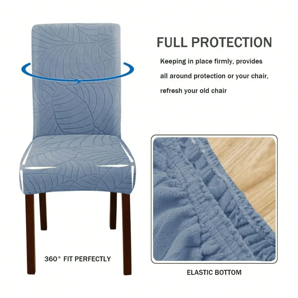 

4 6 Pcs Waterproof Chair Covers For Dining Room, 100 Waterproof Washable Chair Slipcovers, Stretch Chair Slipcovers For Kitchen