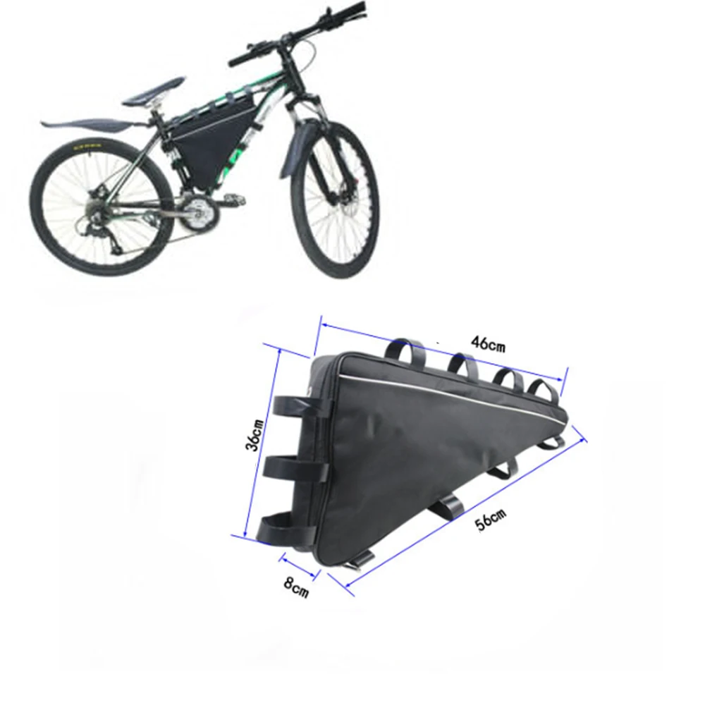 

56x46cm Mountain Bicycle Battery Triangle Bag Tube Frame Case Storage MTB Bike Cycling e bike Bag for Electric Vehicle Battery