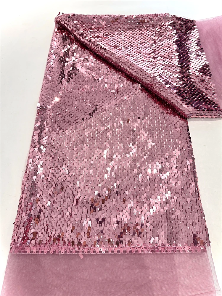 

Latest African Sequins Lace Fabric 2025 High Quality Lace Material French Nigerian African Lace Fabrics For Women Party Sewing s