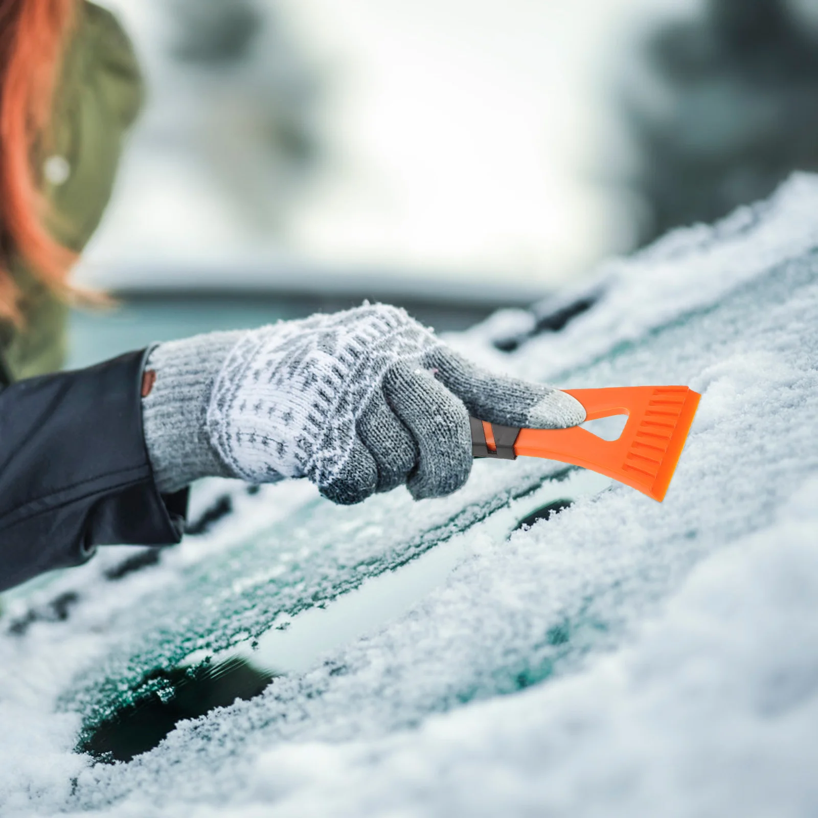 

2Pcs Removal Snow Shovel Heavy Duty Snow Scraper Car Ice Scraper Window Cleaning Tool Windshield Cleaning Tool