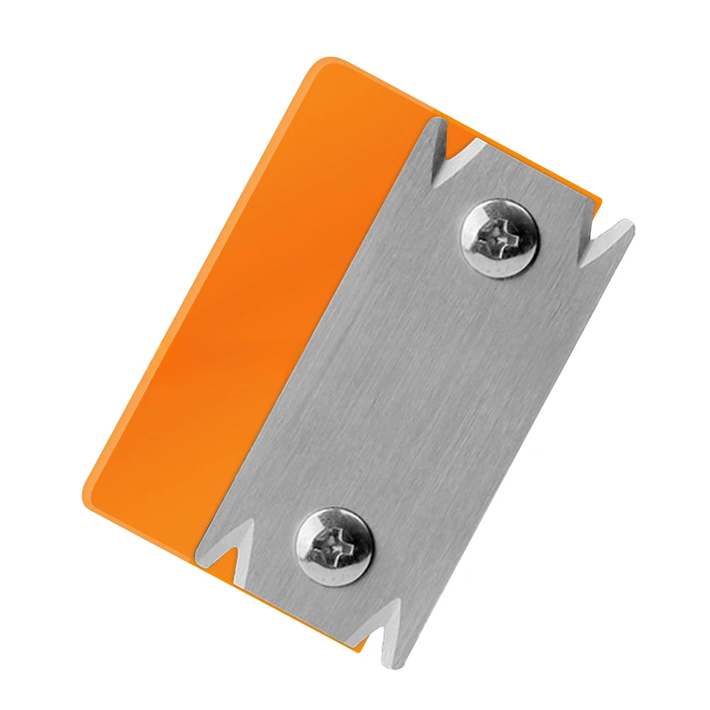 DIY Woodworking Projects Color Orange as Picture Chamfering Plane Burr Scraper Accurate Trimming Compact Design