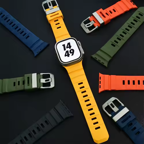 Trail Silicone Band for Apple Watch Ultra 3 2 49mm Strap 46mm 45mm 44mm Sport Bracelet for iWatch Series 11 10 Ultra 9 8 7 6 SE3 - Image 3