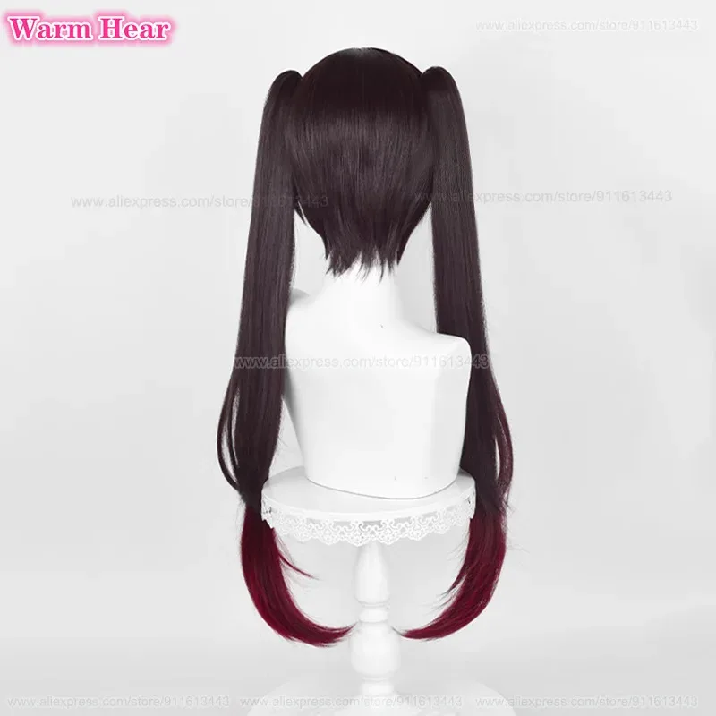 72cmロング スパークル合成ゲームHSRミックスカラーグラデーションコスプレ耐熱ファイバーハロウィンパーティーウィッグ+ウィッグキャップ