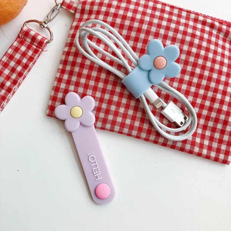 1PC Hot Headset Silicone Multifunction Data Line Storage Winder Cable Protector Cute Cartoon Cord Protector