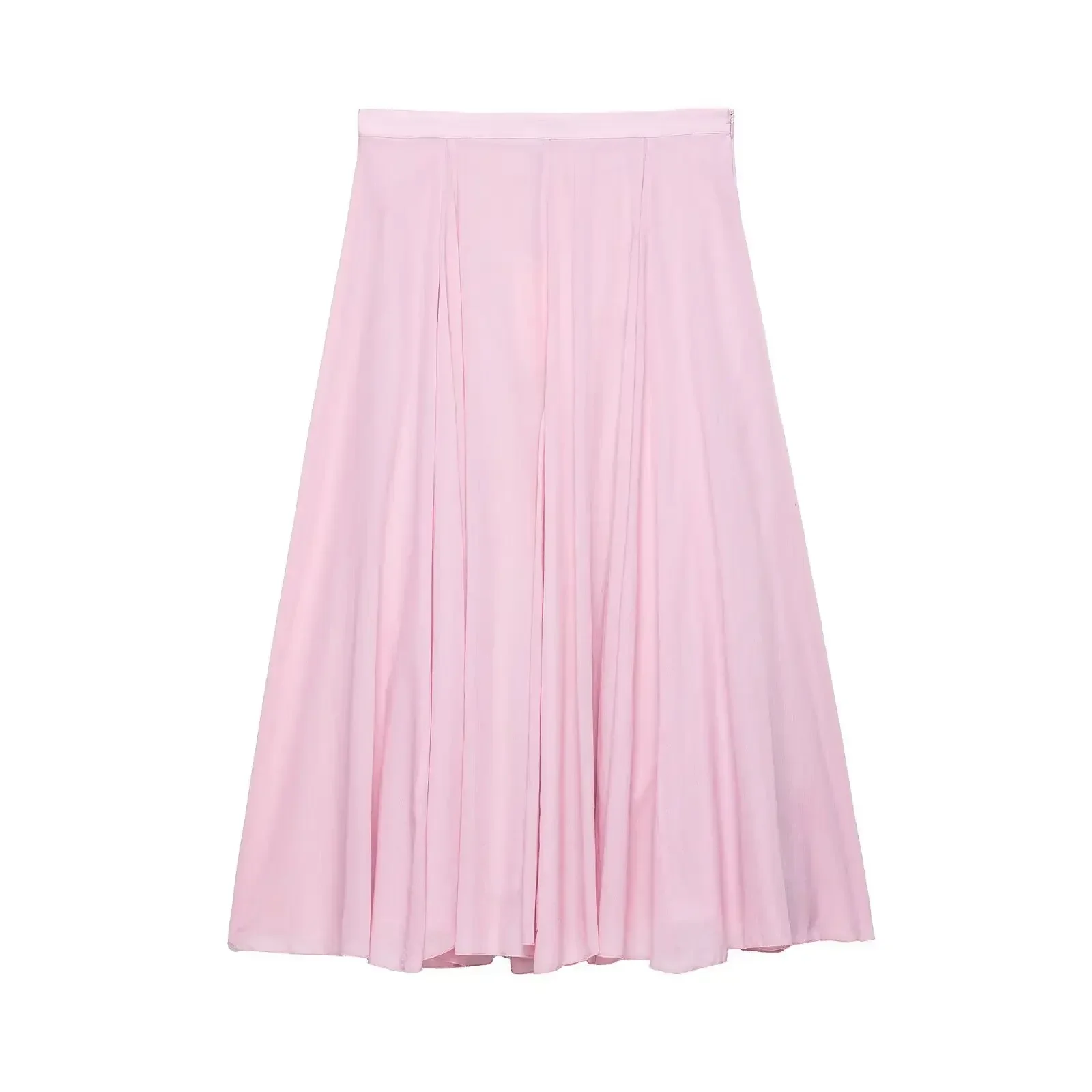 Pop Sweet And Gentle Style High Waist Cotton Wide Hem Half Skirt Women's New Summer Fashionable Versatile Skirt ZR Women's Cloth