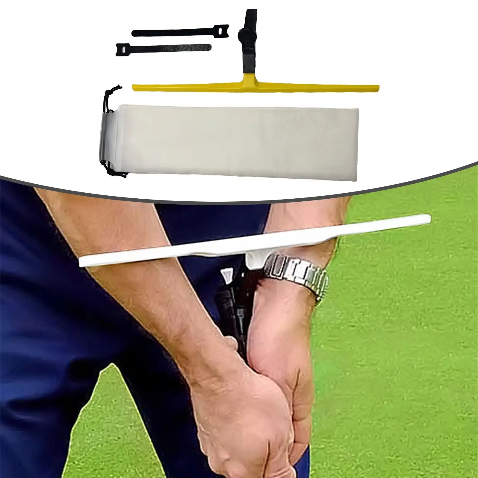 

Golf Swing Training Aid Indoor Outdoor Forming Muscle Memory for Accuracy Improvement Practice