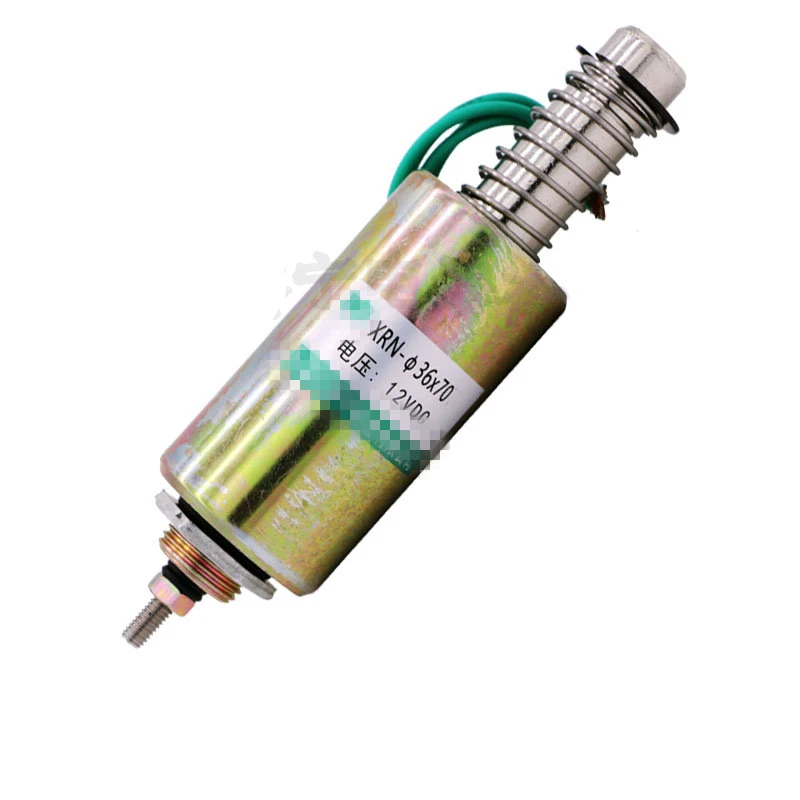 

DC 12V 24V tube type solenoid coil through impact electromagnet XRN-36X70 Stroke 16mm Suction 200g 30W