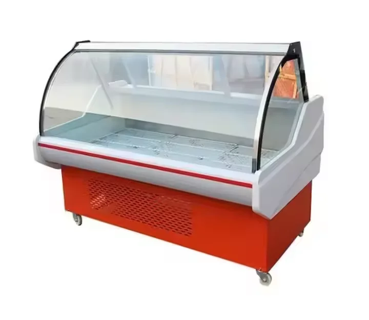 2025 Commercial Meat Showcase Cooler Frozen Supermarket Butcher Shop