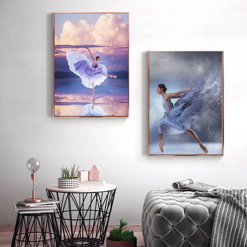 Kit pittura diamante 5D fai da te Ballerina croce diamante ricamo pittura diamante pieno mosaico soggiorno decorazione regalo