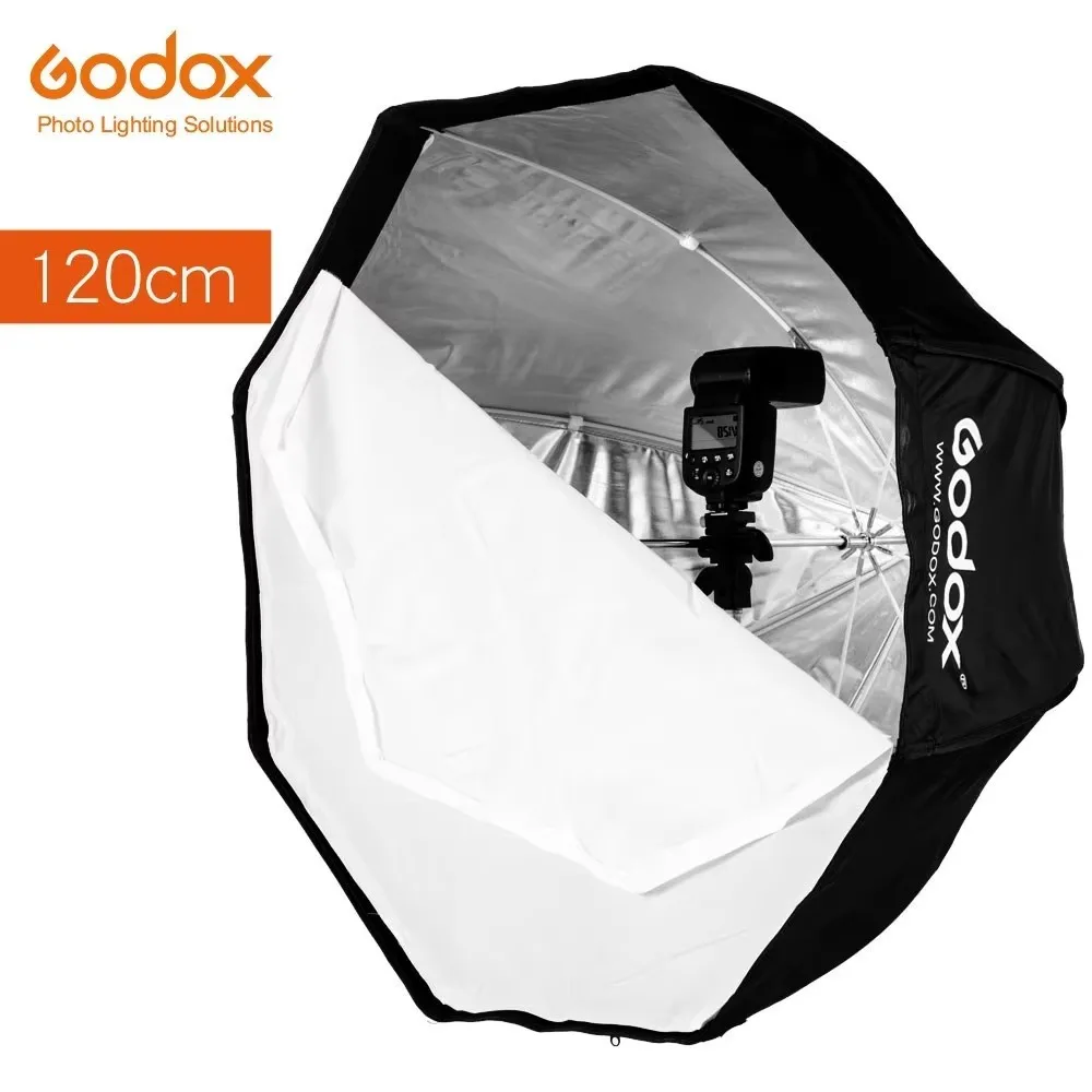 Godox Studio Photo 120cm 47in Portable Octogonal Flash Speedlight Speedlite Boîte à Lumière Parapluie Réflecteur