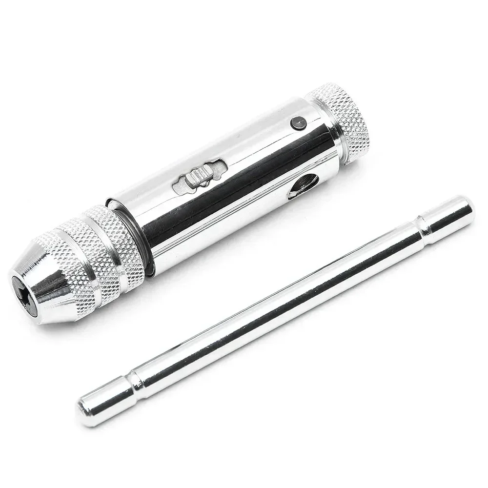 T-Handle Ratchet Tap Wrench Tap Screw Holder Male Thread Metric Plug Mechanical Workshop Tools Hand Adjustable Tap Die Set