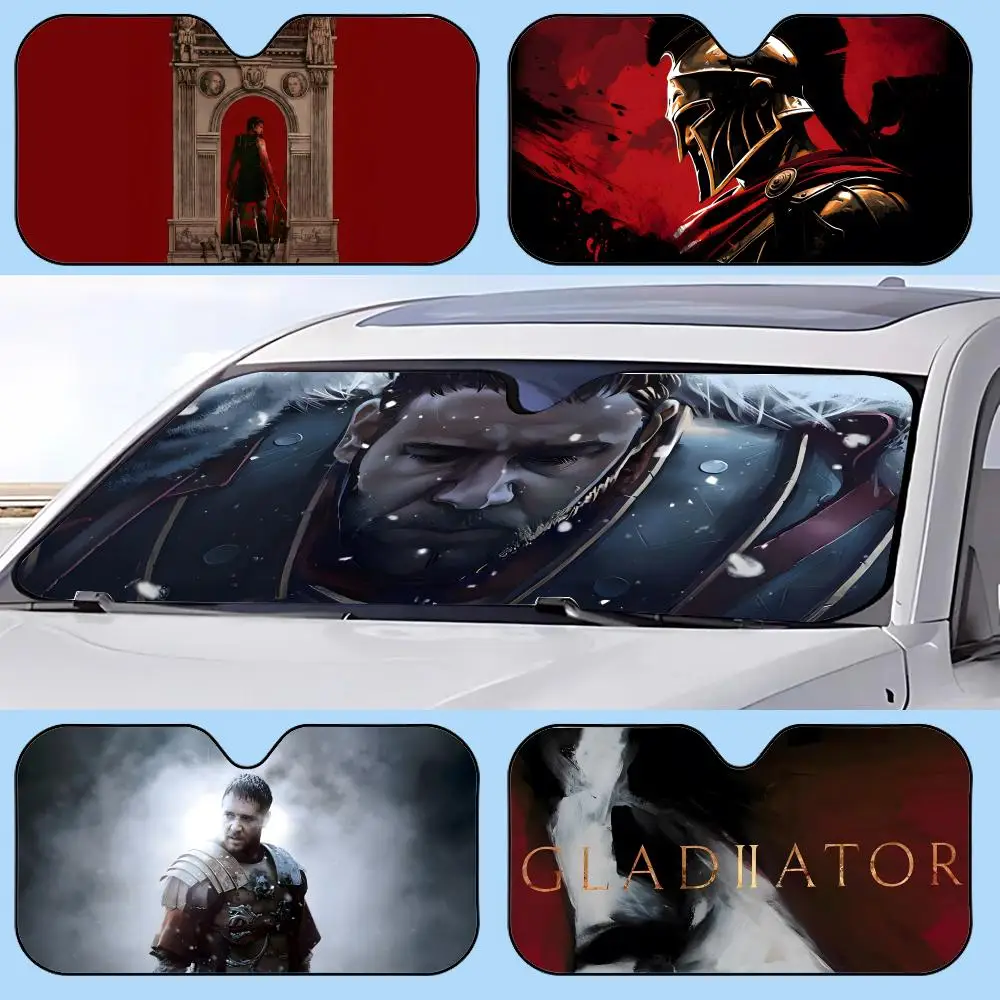 

Gladiator II 2024 Historical War Sun Visor Retractable Car Sun Visor Anti-Glare UV Protection Front Window Sunshade