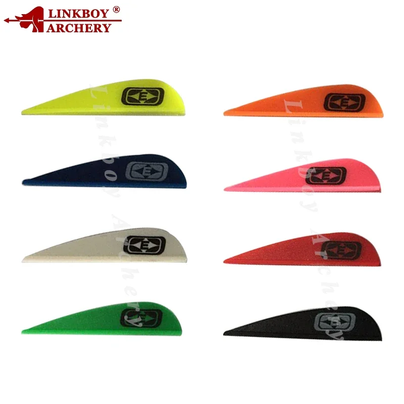 دوارات بلاستيكية للرماية لقوس منحني، ريشة سهم، ملحقات الرماية للصيد، 1.75 بوصة، 60 قطعة #4