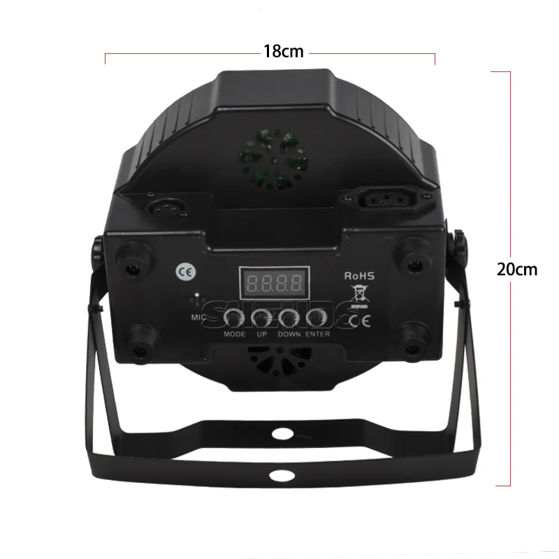 SHEHDS 4 stücke LED Par 7x18 W RGBWA + UV Mobile Stecker Power Licht für Party KTV Bar dj Disco Nacht Bühne Lichter