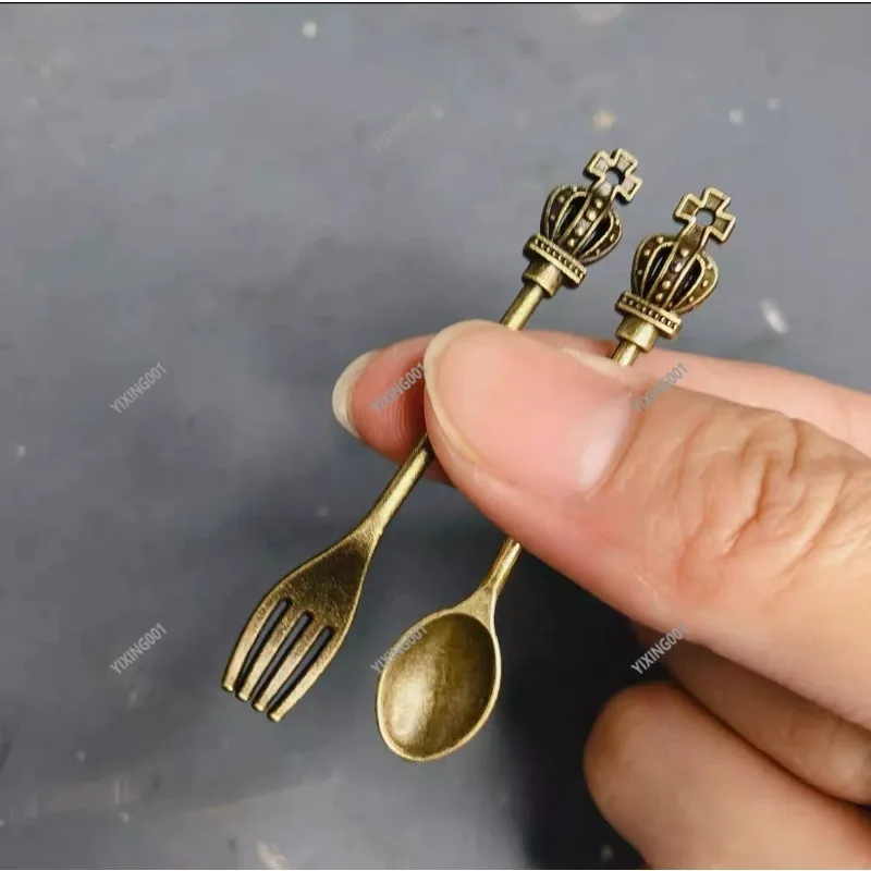 

1:12 Mini Metal Shovel Spoon Model Doll House Kitchen Accessories Pocket Food Play Toy